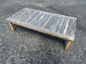 Wooden Garden Coffee Table - Can Deliver in Newport