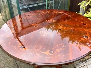 Inlaid table and 4 chairs in Sandown