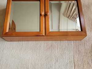 Bathroom cabinet - solid pine with mirror doors in Ventnor