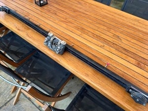 Harken mainsheet track & self tacking car in Cowes