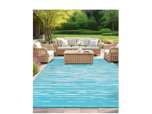 Shacos waterproof outdoor patio rug garden rug in East Cowes