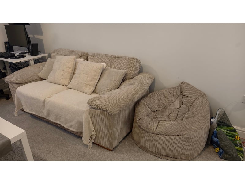 Sofa and Bean Bag Combo