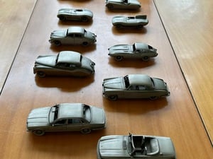 Danbury Mint, Pewter jaguar car collection set of 24 £240 Models