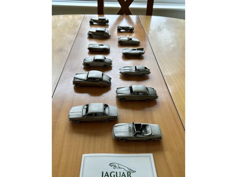 Danbury Mint, Pewter jaguar car collection set of 24 £240 Models
