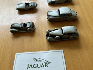 Danbury Mint, Pewter jaguar car collection set of 24 £240 Models in Ventnor