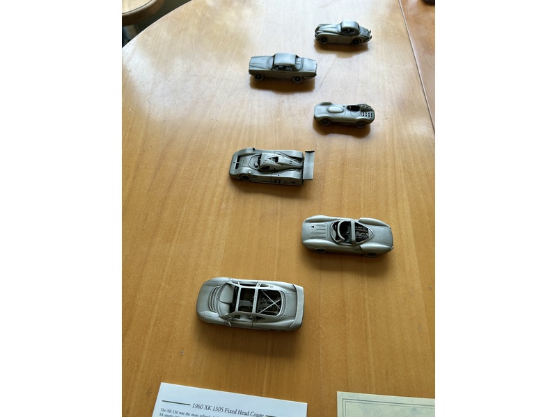 Danbury Mint, Pewter jaguar car collection set of 24 £240