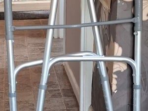 Careco Adjustable & Foldable Zimmer Frame with front wheels in East Cowes