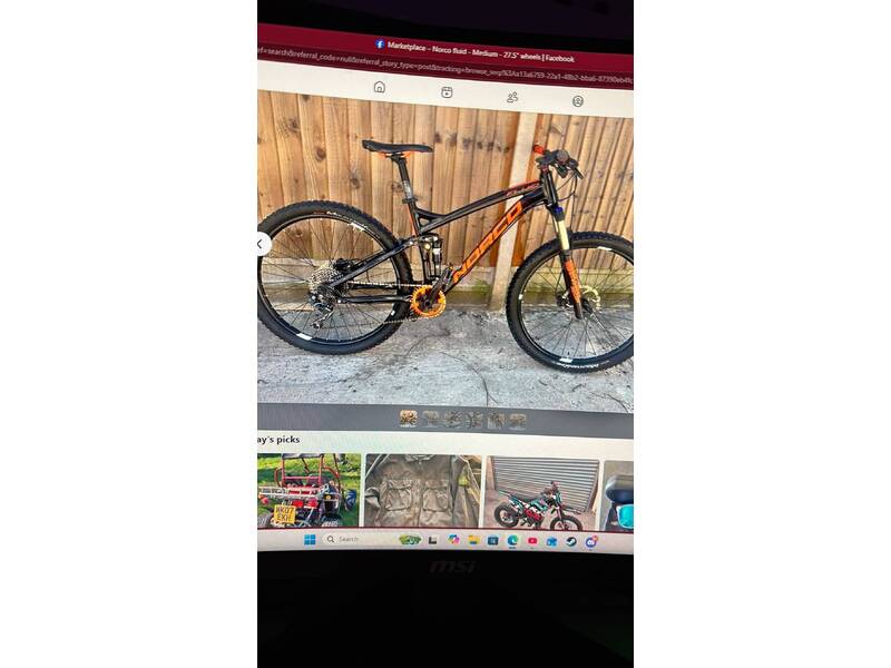 Medium Full Sus Norco Enduro MTB 27.5 in Newport