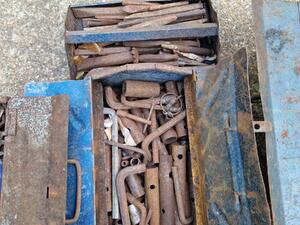 Box of old tools in Cowes