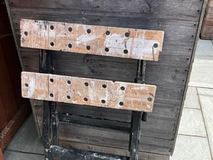Stepladders and workbench in Newport