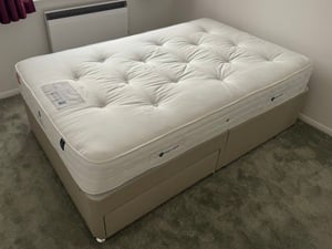 Small Double Bed Base and Mattress in Sandown