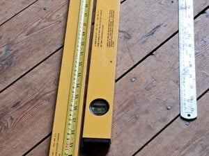 Set of 4 Aluminium Spirit Levels in Freshwater