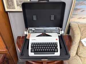 Olympia typewriter with case in Newport