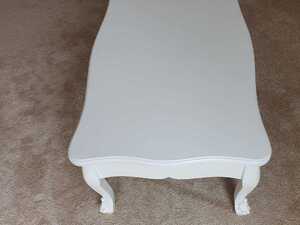 White wooden coffee table in Newport