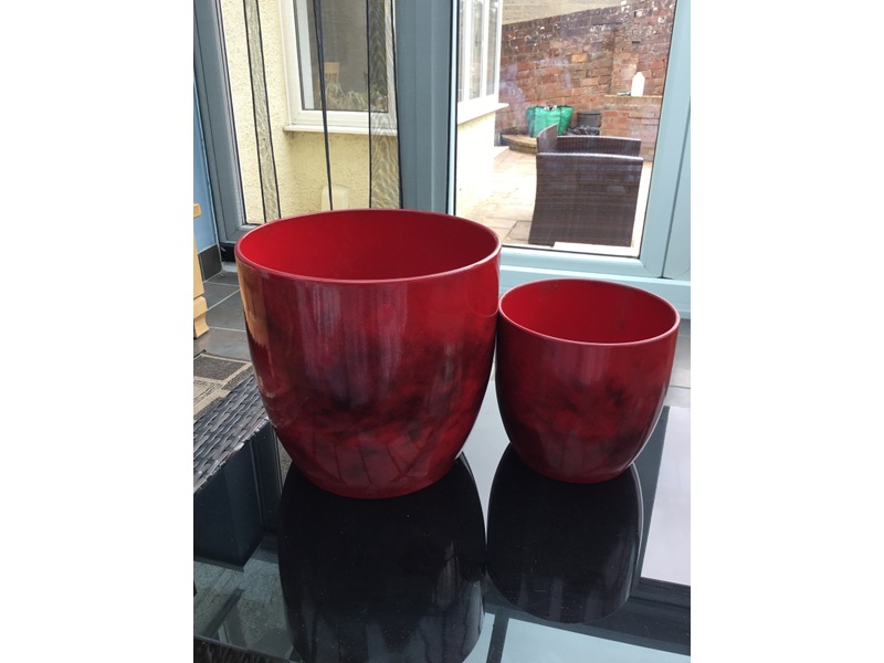 Indoor plant pots x4 in Sandown