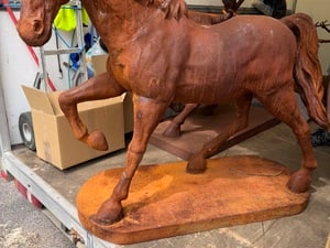 Life size cast iron pony vgc in Sandown