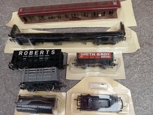 Model railway scenery 00 guage rolling stock in Totland Bay