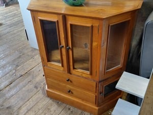 Wooden display cabinet in Shanklin