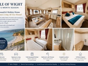 Cheap static caravan for sale on the isle of wight no age restrictions - 12 month season in Sandown